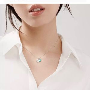Return To Tiffany Mini Double Heart Tag Necklace